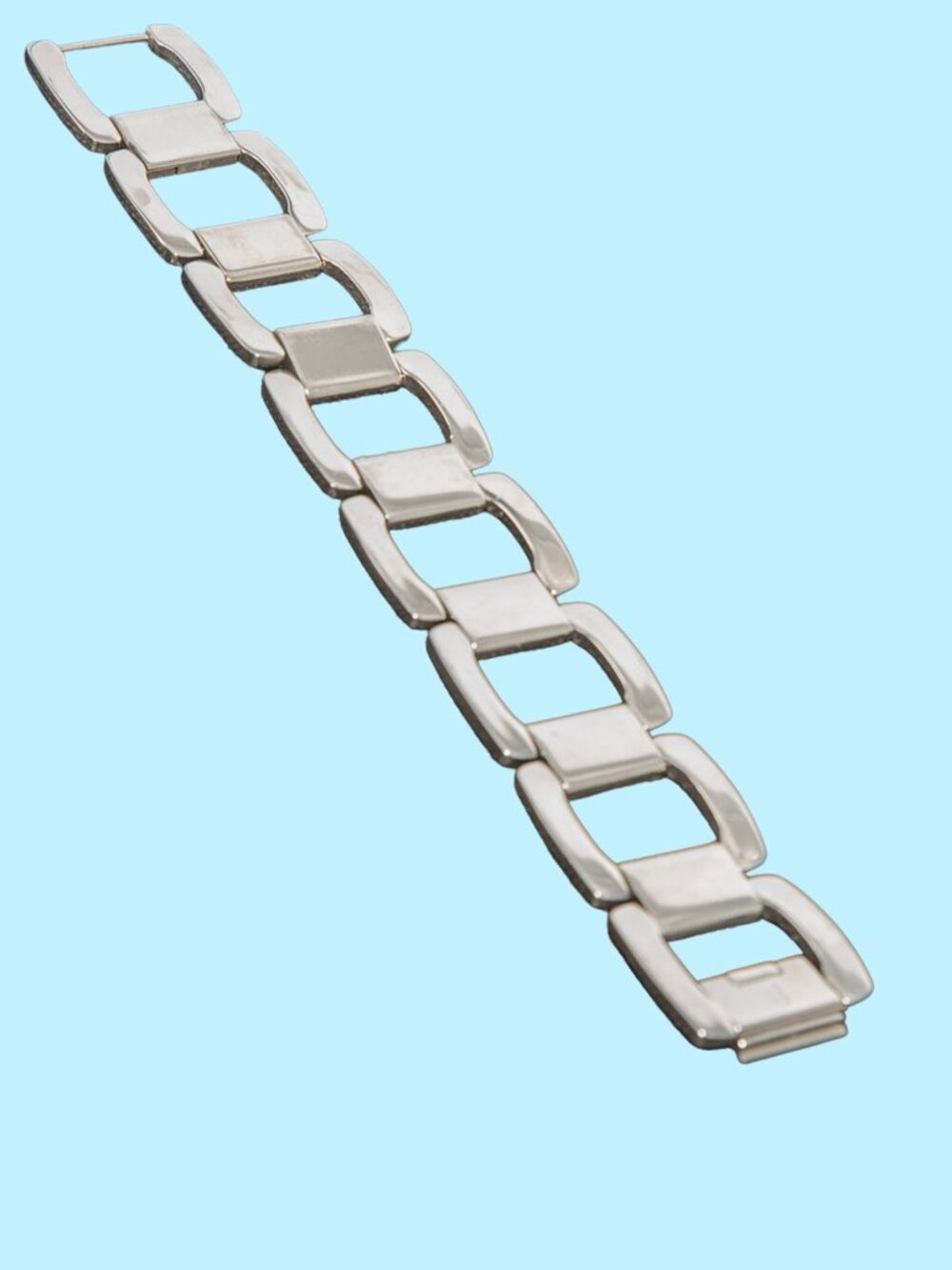Tocara Stainless Steel Chunky Link Bracelet Polished Modern Statement Unisex